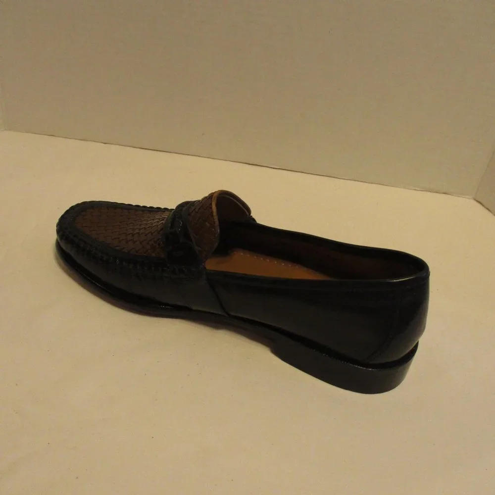 Florsheim Shoes Men 9 Black Brown Interview Business Travel Dress Shoes
